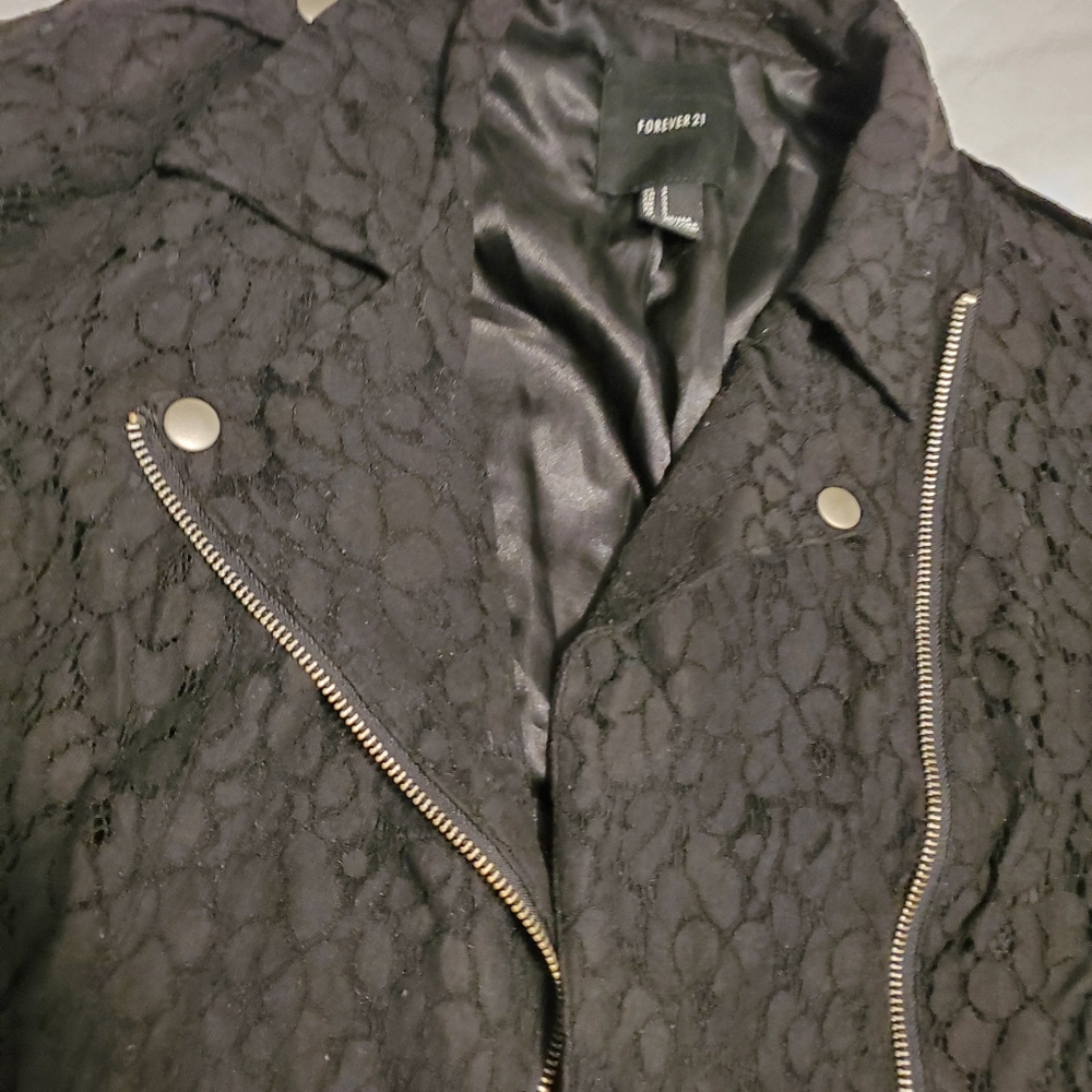 Lace Biker Jacket - Picture 2 of 2